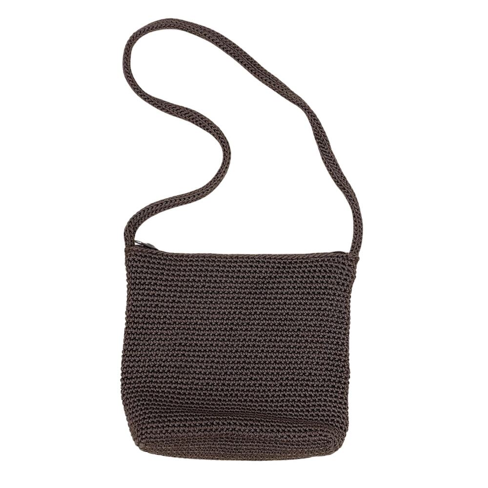 Brown Crotchet Shoulder Bag by The Sak